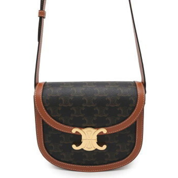 Celine Triomphe Besas Claire Shoulder Bag - Picture 1 of 8